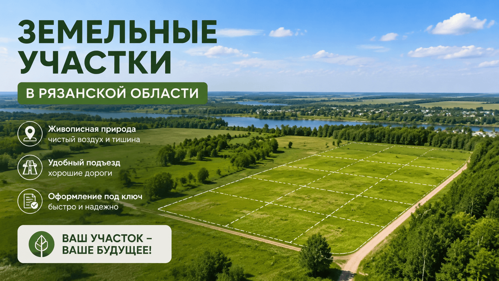 Купить участок в деревне